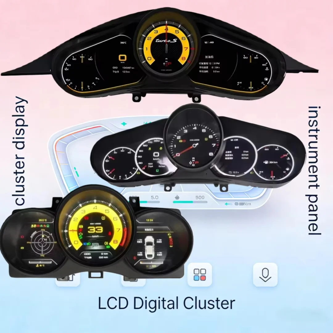 For Porsche Panamera  MACAN Boxster 911 Cayenne 2010-2022 Dashboard Digital Cluster Auto Speedometer LCD Instrument Panel