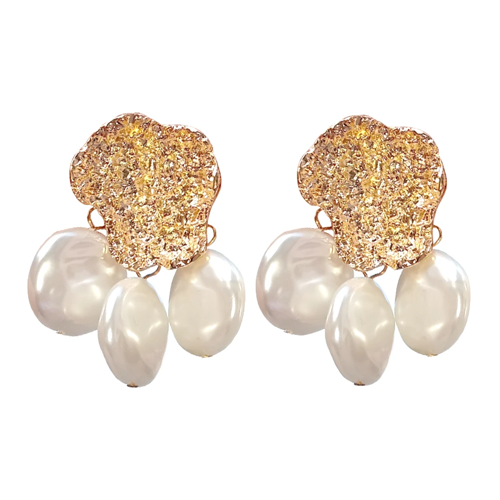 

Pearl Earrings Stud Pearl Dangle Earrings Earring Pins Ear Jewelry Decor Gift for Women Lightweight Portable Elegant