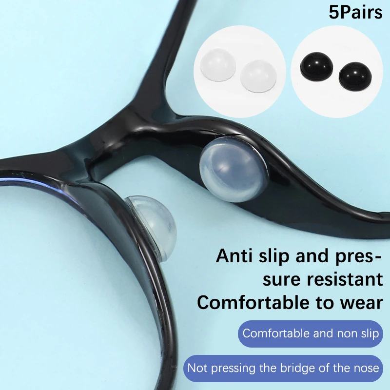 Anti SLIP แว่นตาจมูกรองรับซิลิโคนที่มองไม่เห็นแว่นตา Air Cushion แผ่นรองจมูกโปร่งใสนุ่ม Self-กาวจมูก-ผู้ถือ