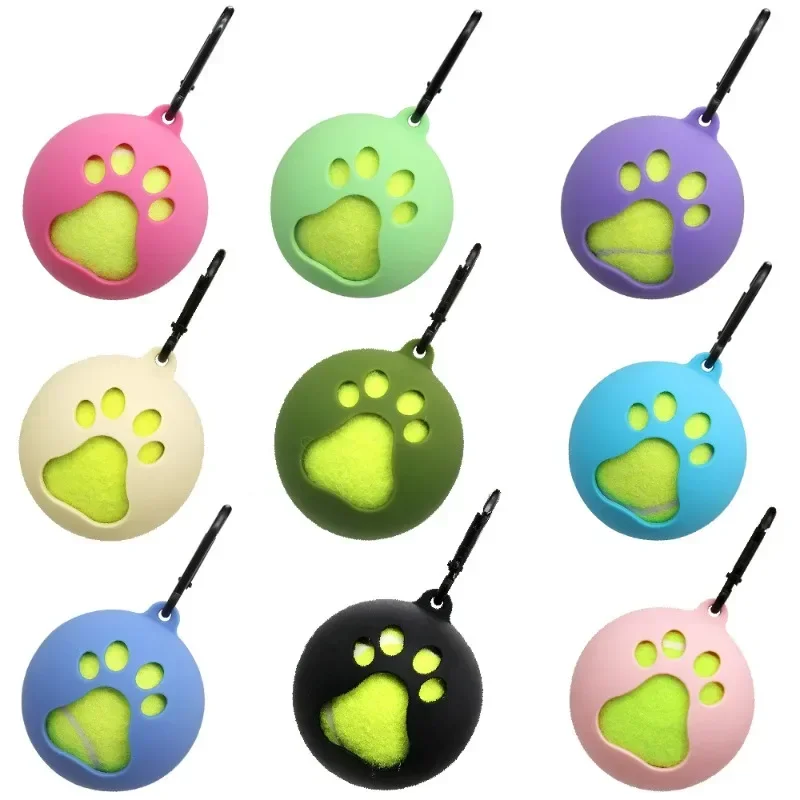 Tennis Ball Bag Lightweight Tennis Ball Holder with Hands-free Dog Leash Attachment Easy Installation Pet Supplies for Active