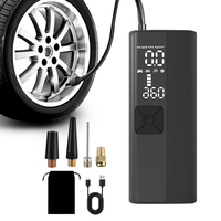 Tire Pressure Test 150PSI Car Air Compressor Portable Inflator Digital 4000mAh Tire Air Pump With LED Flashlight