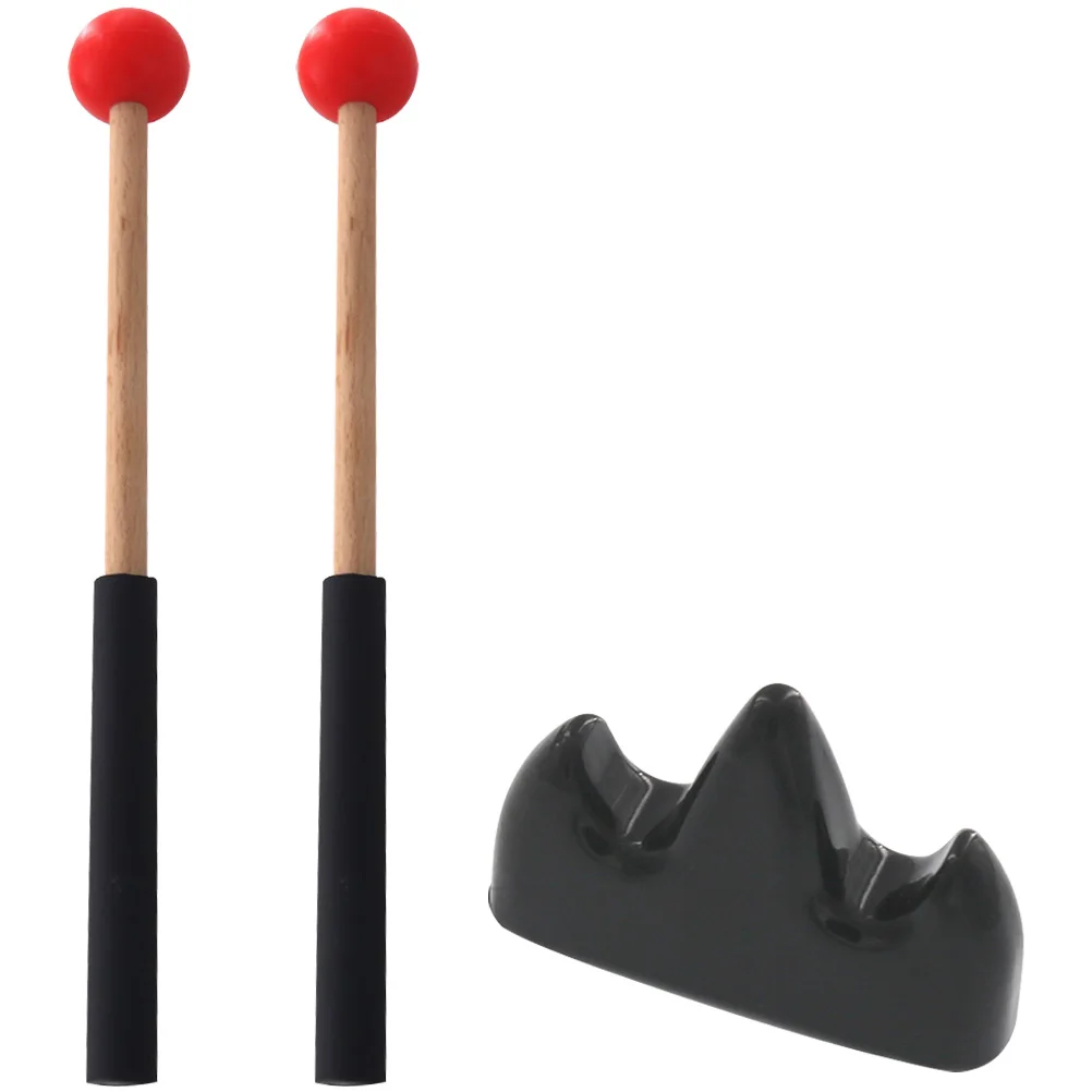 

Ethereal Drumstick Set Mallets Percussion Sticks Accessory Aerobic Tongue with Holder