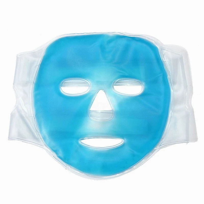 Ice Gel Face Mask para cuidados com a pele Aliviar a fadiga Terapia a frio quente Máscara de resfriamento facial Anti-rugas Ferramenta para dormir