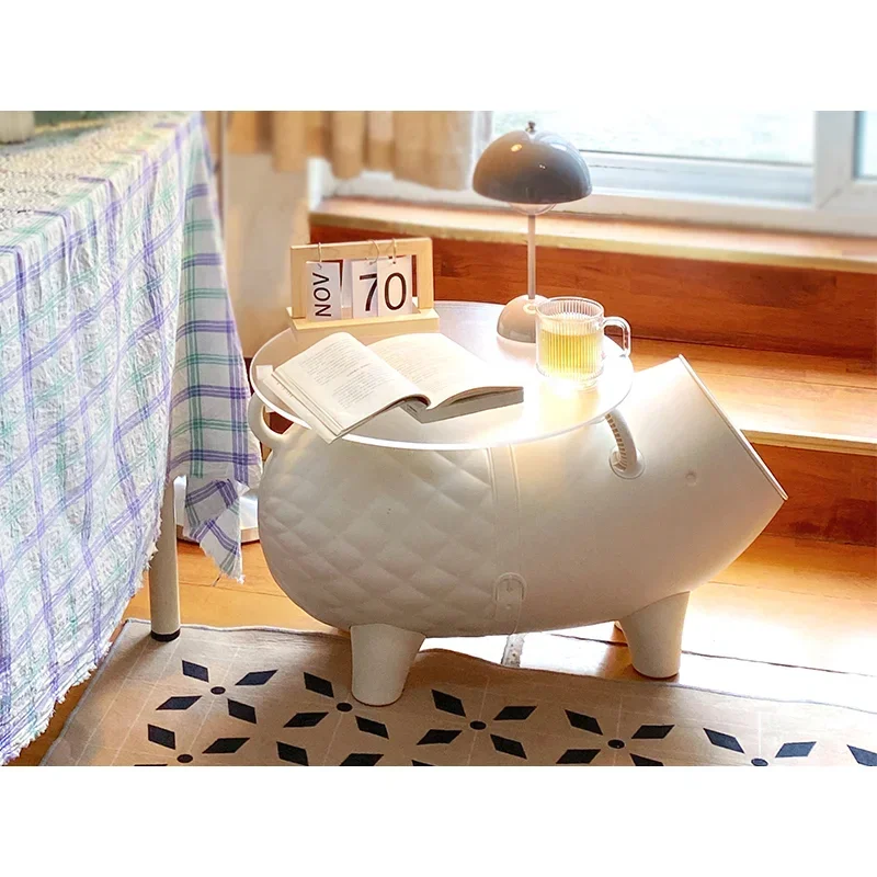 

Pig cartoon model ornament living room coffee table sofa side simple storage Nordic simple light luxury