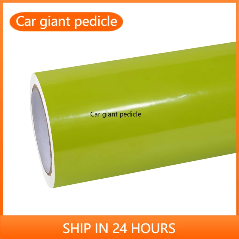 Highest quality Gloss Sao Paulo Yellow vinyl Wrap Film Car Wrap Film Non degumming Non fading quality Warranty 1.52M*17M roll