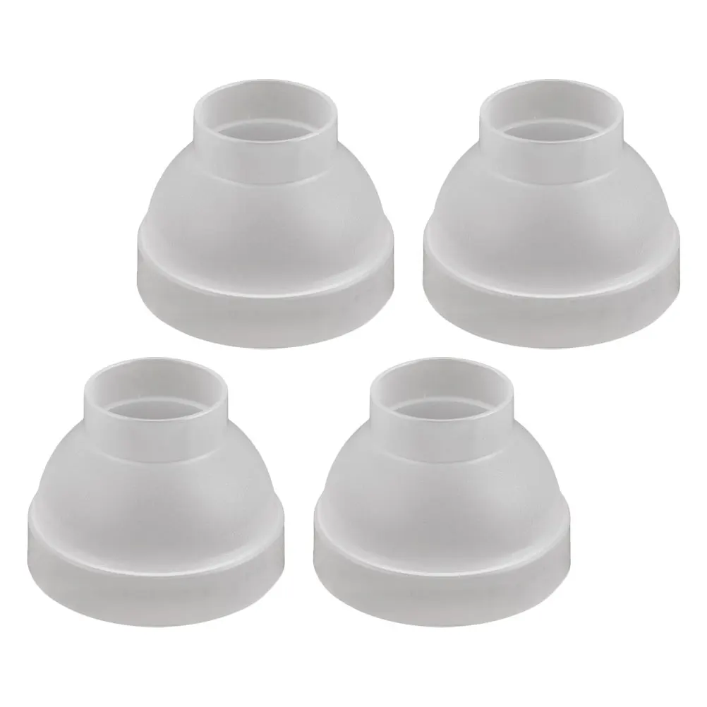 

4pcs Anti-splash Covers for Cups 5cm Hole Press Juice Lids Foldable Beverage Travel White Hotel Use