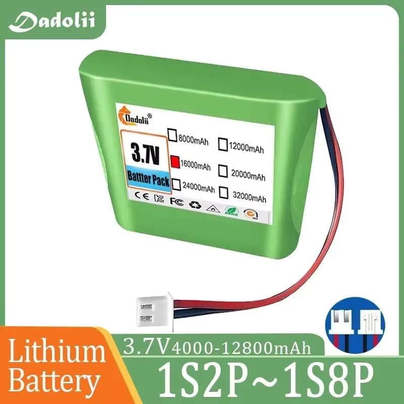 

3,7 В, 8 Ач/32 Ач, 1S8P 18650, литий-ионный аккумулятор, нестандартная емкость для радио/фара/караоке-машины, перезаряжаемая защита BMS Lon