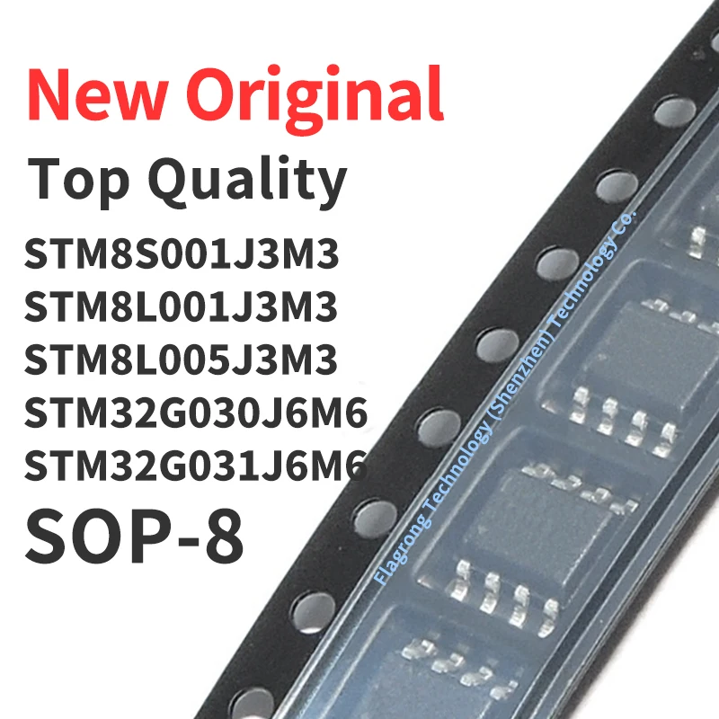 

10 Pieces STM8S001J3M3 STM8L001J3M3 STM8L005J3M3 STM32G030J6M6 STM32G031J6M6 SOP-8 Chip IC New Original