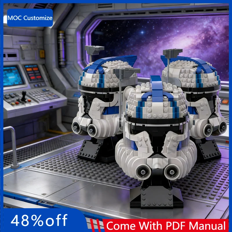 

Набор для сборки шлема рыцаря (957 деталей): Модульный конструктор MOC «Клон Arc Echo» для самостоятельной сборки, технологичные блоки, игрушка-подарок