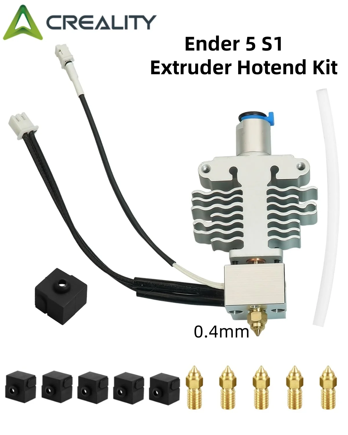 

Creality Ender 5 S1 Extruder Hotend Kit, Replacement High Temperature High Speed Complete Nozzle 3D Printer Parts