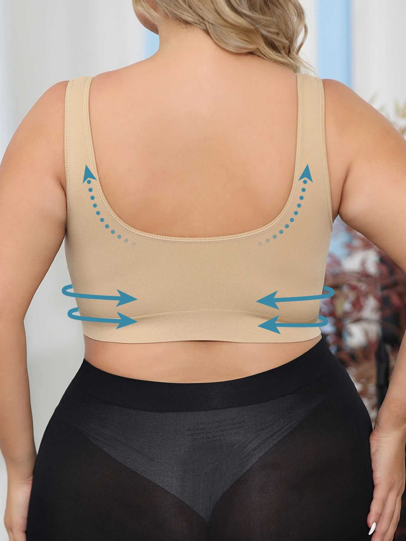 Plus Size Wireless Bra for Women Shaping Lifting Prevent Spillage And Sagging with Detachable Pads Full Coverage Comfortable Fit image 2