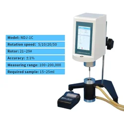 NDJ-1C Brookfield Viscometer Brinell Rotary Viscometer / Asphalt / Paraffin / Hot Melt Viscometer