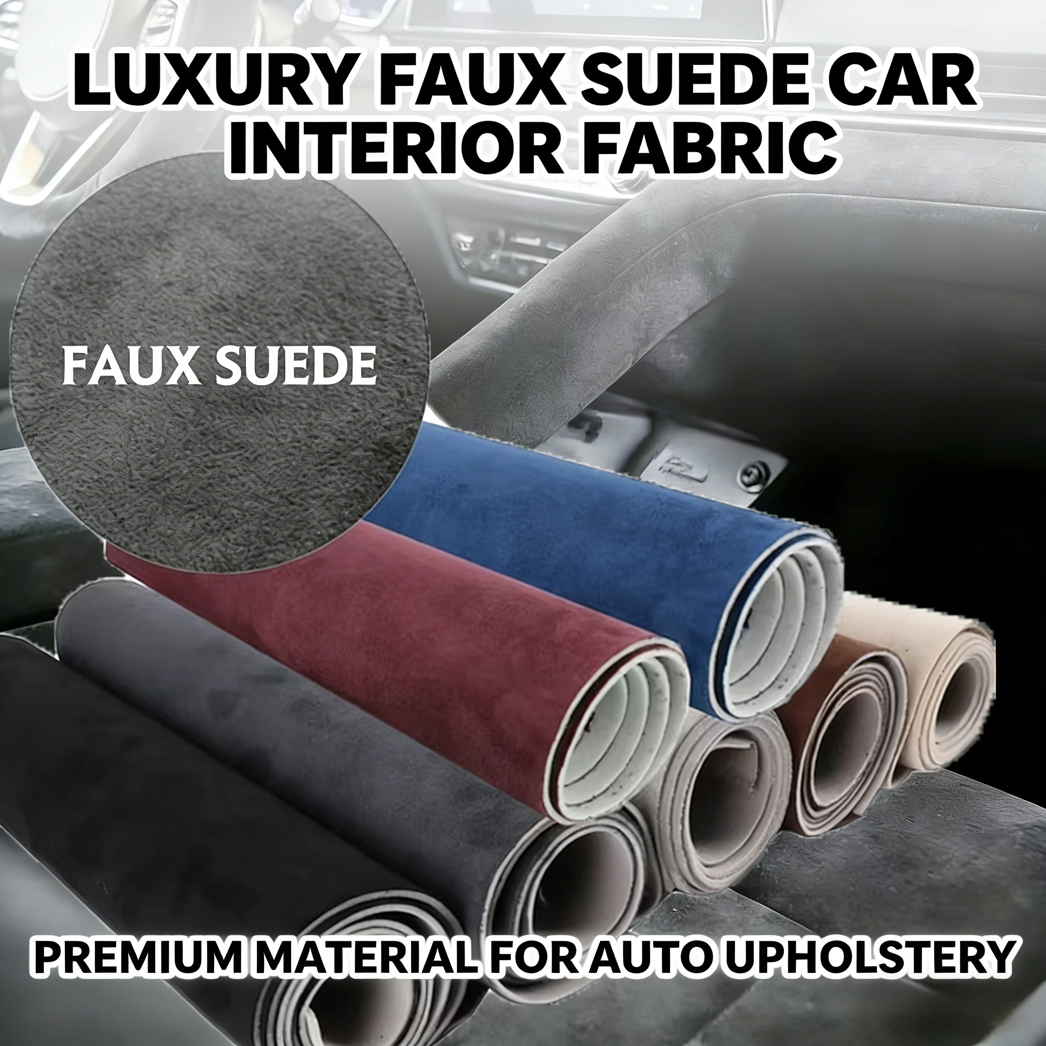 

Ткань для потолка General Motors из замши с поролоновыми вставками для самостоятельного ремонта потолка автомобиля, модификаций интерьера и стильного декора