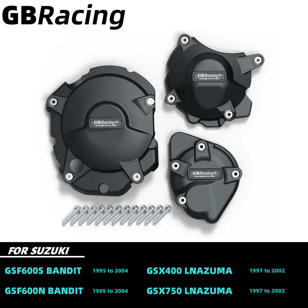 

GBRacing Engine Cover GSF600S 1995-2004 GSX750/LNAZUMA 1997-2002 SUZUKI Motorcycle Parts Clutch AC Generator Protective Cover