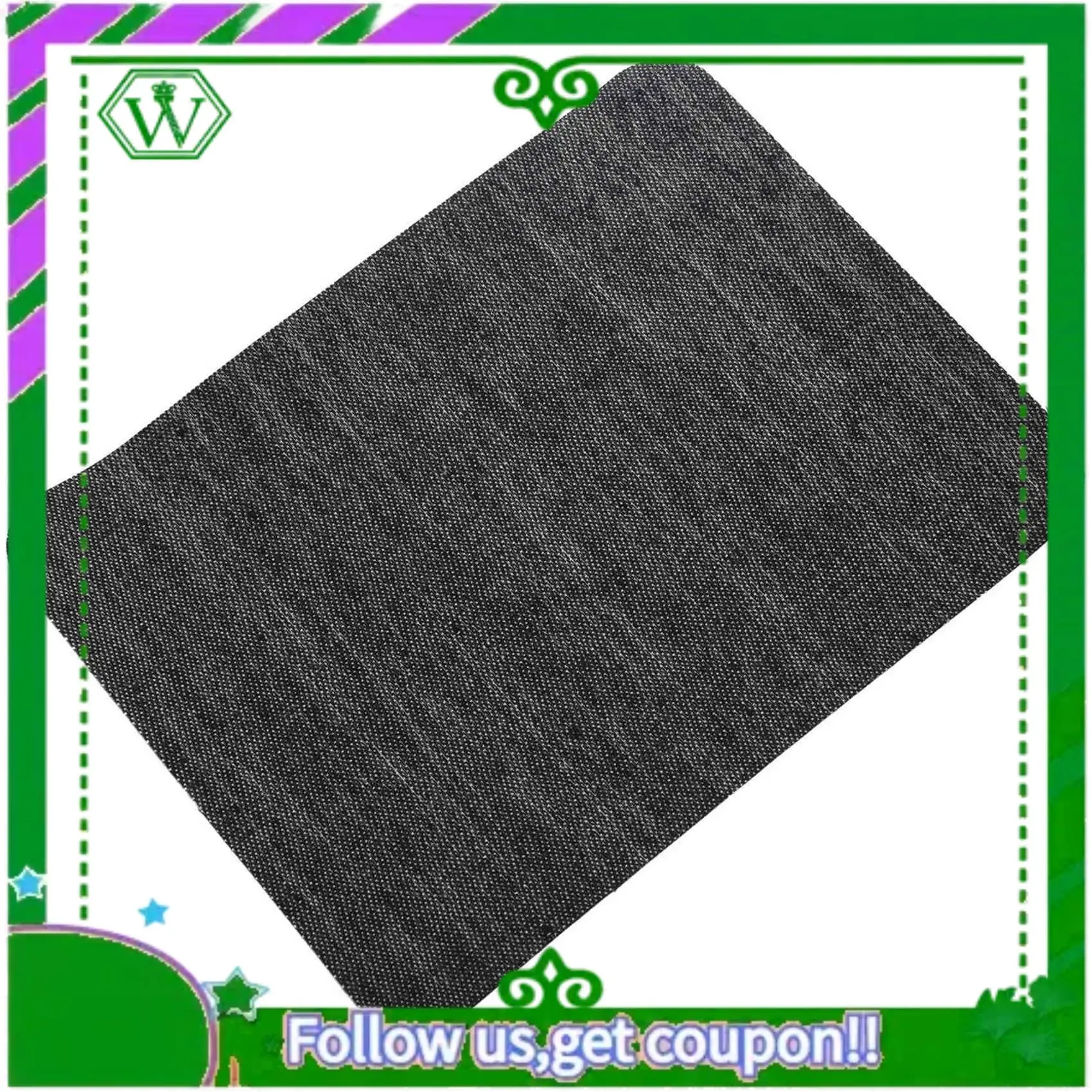 A18P-50Pcs Thermal Sticky Eisen auf Ausbessern Patches Jeans Tasche Hut Reparatur Dekor Design