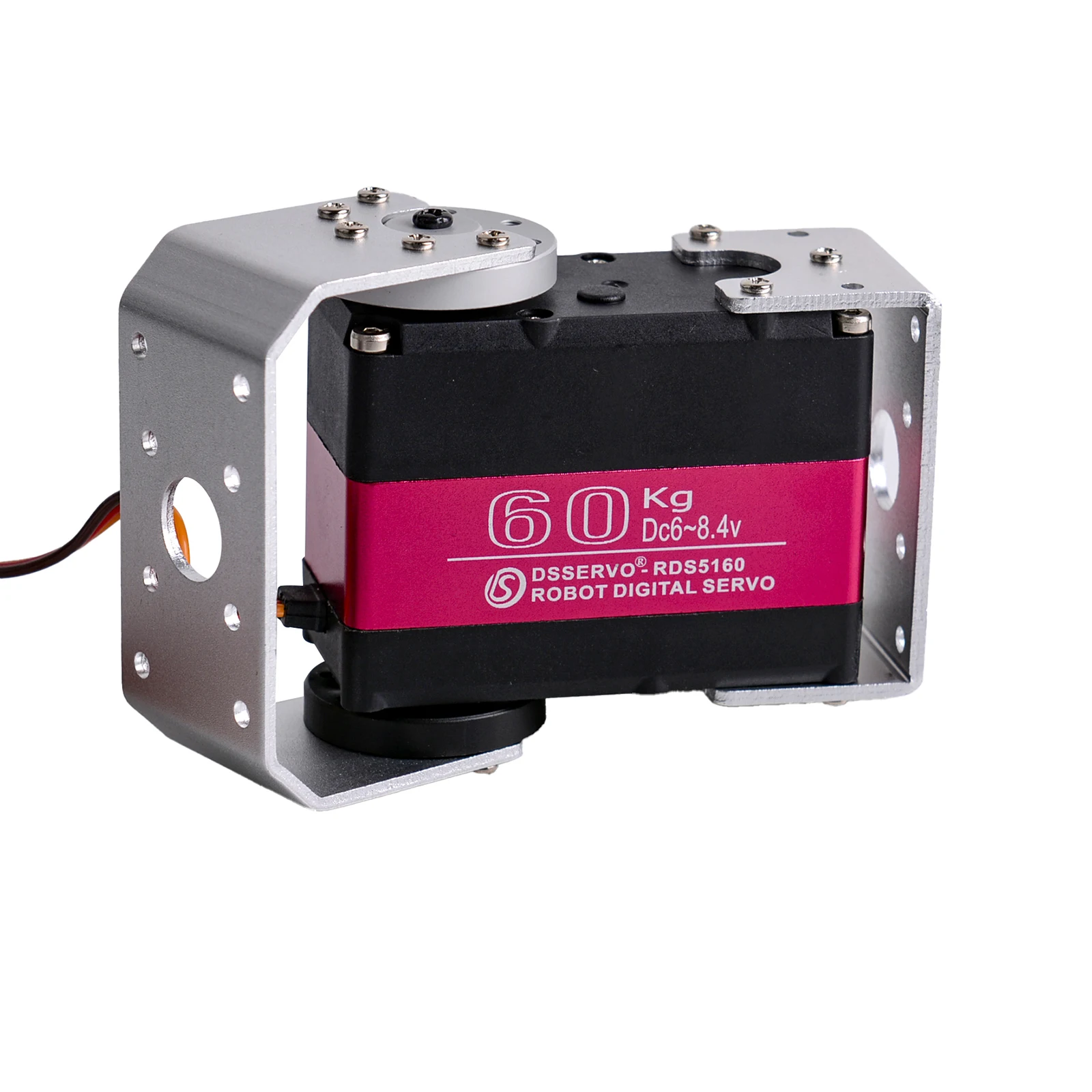 RDS5160 RC Servo 60kg Digital High Torque Metal Gear Two Hundred Seventy Degree Eighteen Tooth Bracket for RC Car Robot DIY