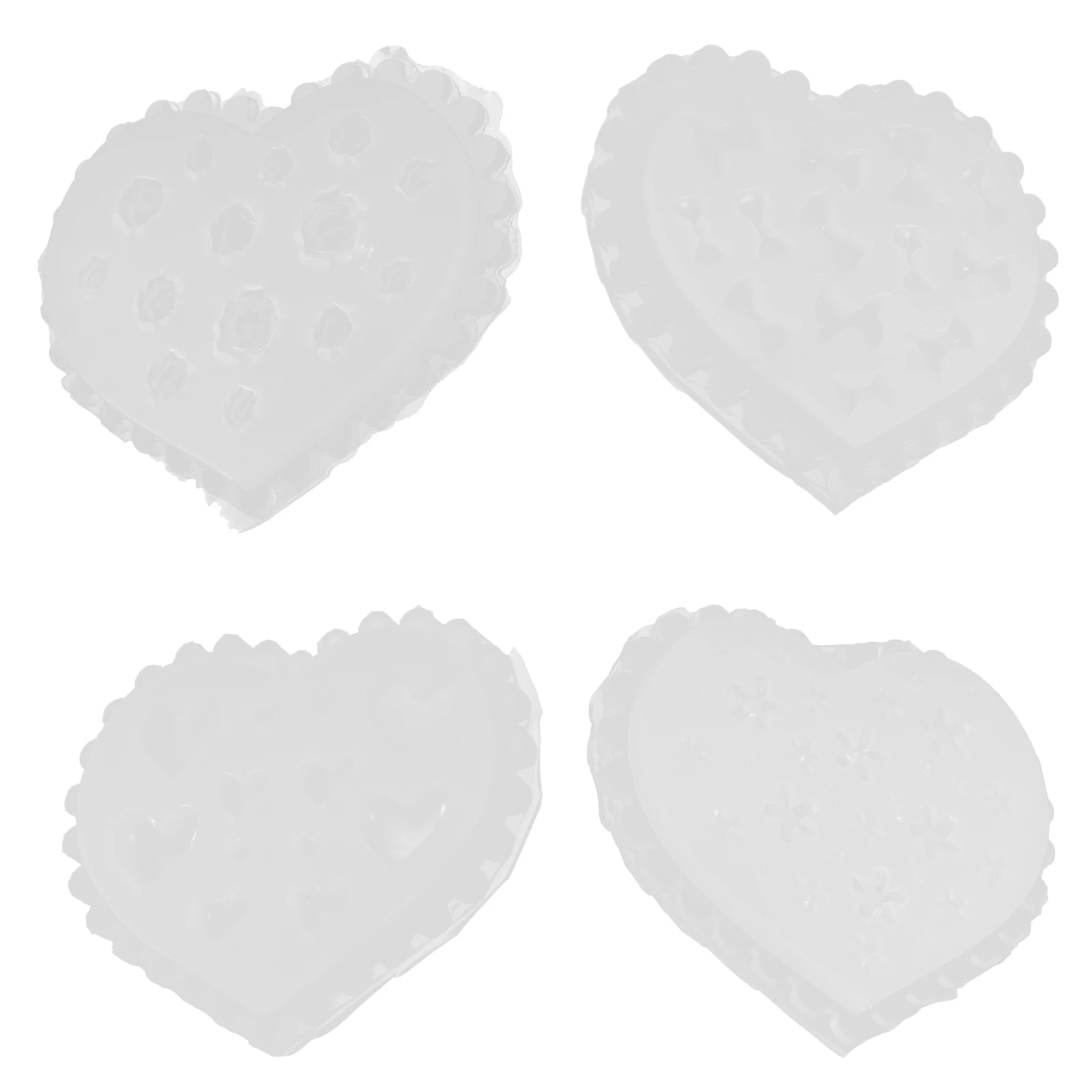 

4 Pcs Flower Silicone Molds for Clay Crafting Polymer Jewelry Making White Charm DIY Molds For Clay Crafting Supplies