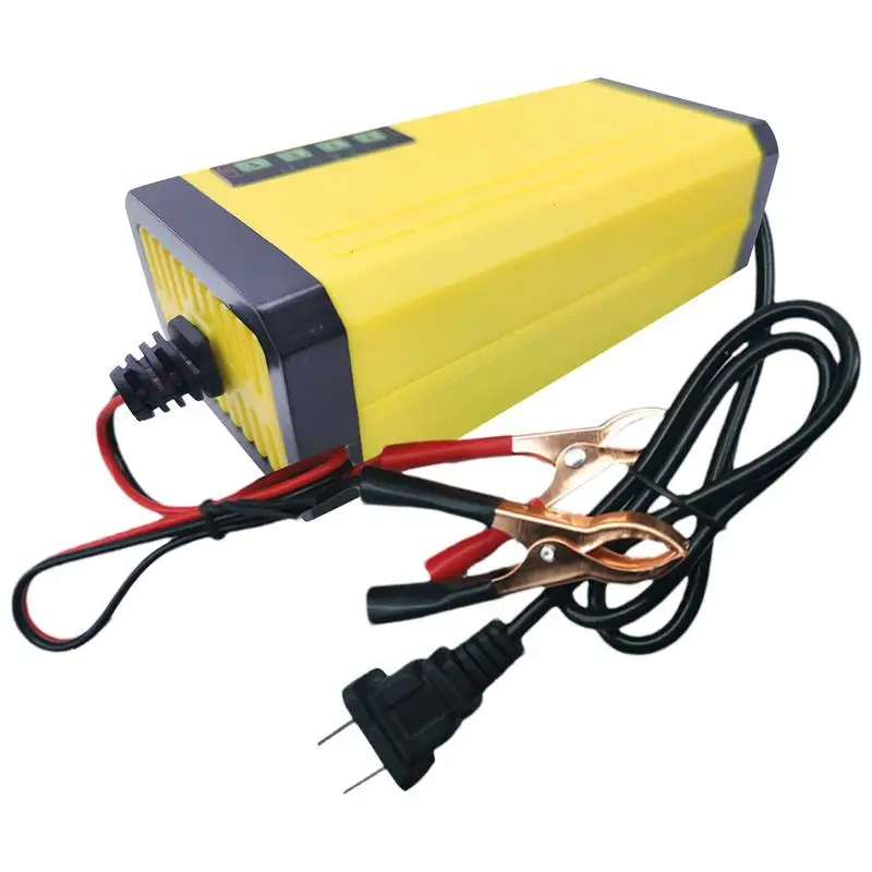 Cargador y mantenedor de batería de 12 v, cargador inteligente automático de 12 v, cargador de batería multifuncional para coche eléctrico