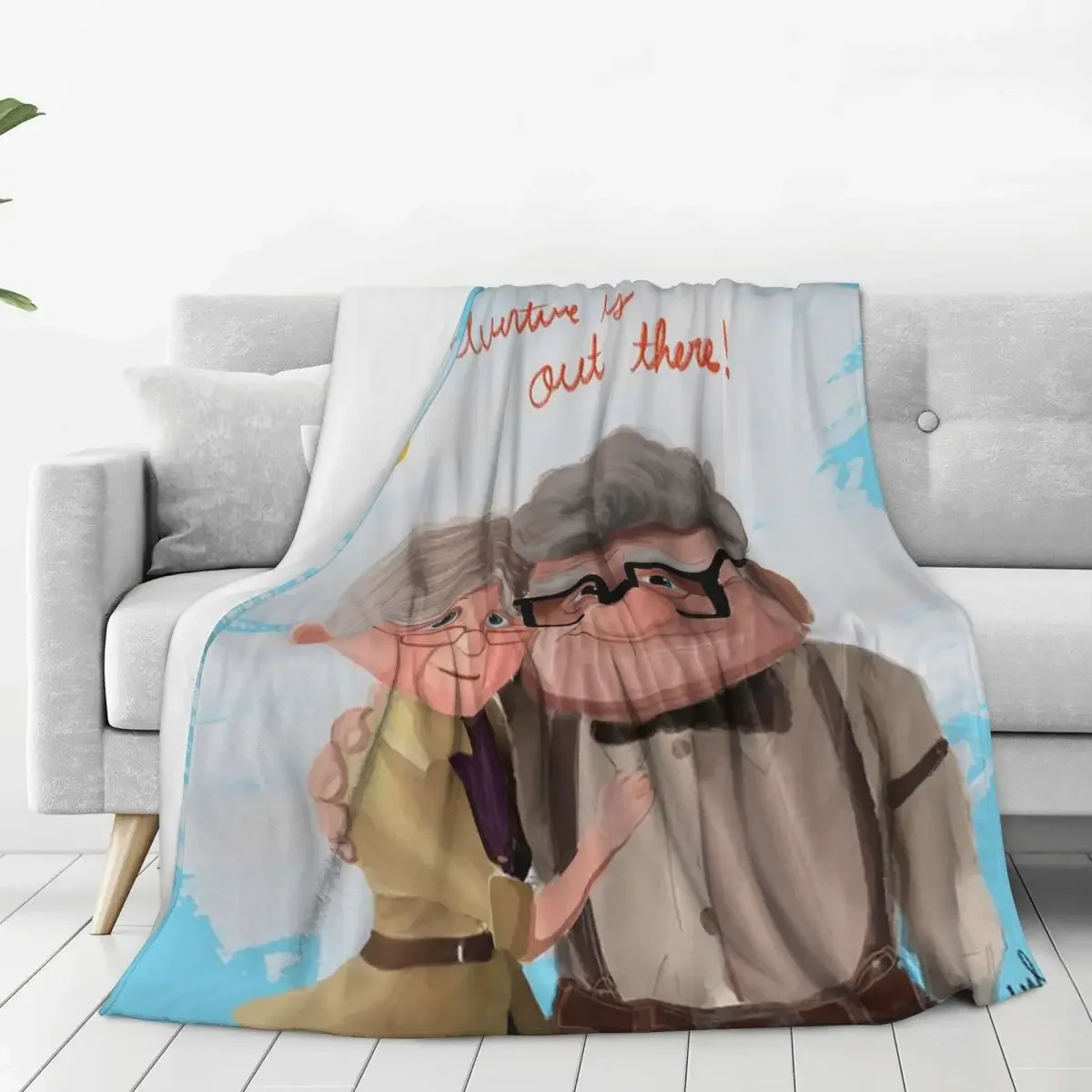 Ellie And Carl Blanket Fleece Super Soft Sofa Throw Blankets For Couch Bedding Outdoor Throws Bedspread Quilt