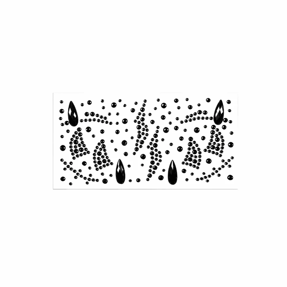 Spider Web 3D Face Eye Jewels Sticker Makeup DIY Crystal Tattoo Sticker Sparkling Waterproof Face Gem Sticker Halloween Party