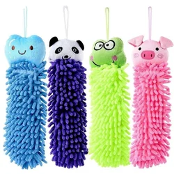 New Baby Children's Cartoon Animal Hanging Bath Towel Towel Soft Six Colors Kitchen Supplies New Bathroom Accessories Sets