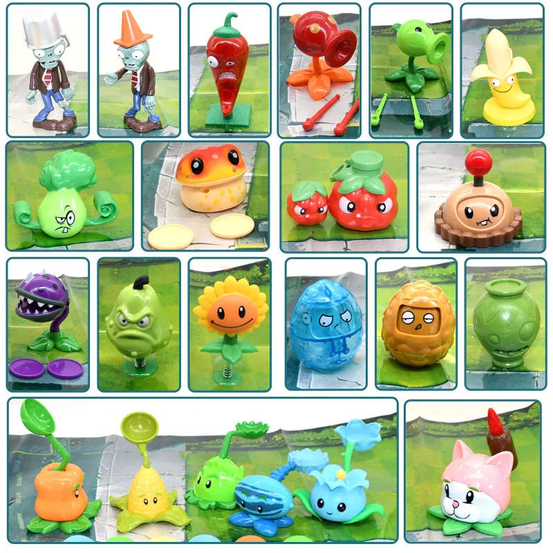 Plants V.S. Zombies 686-37 Shootable Toy Set 22 Pcs With Storage Box Model Toys Anime Figure Collectible Ornament Gift For Fans
