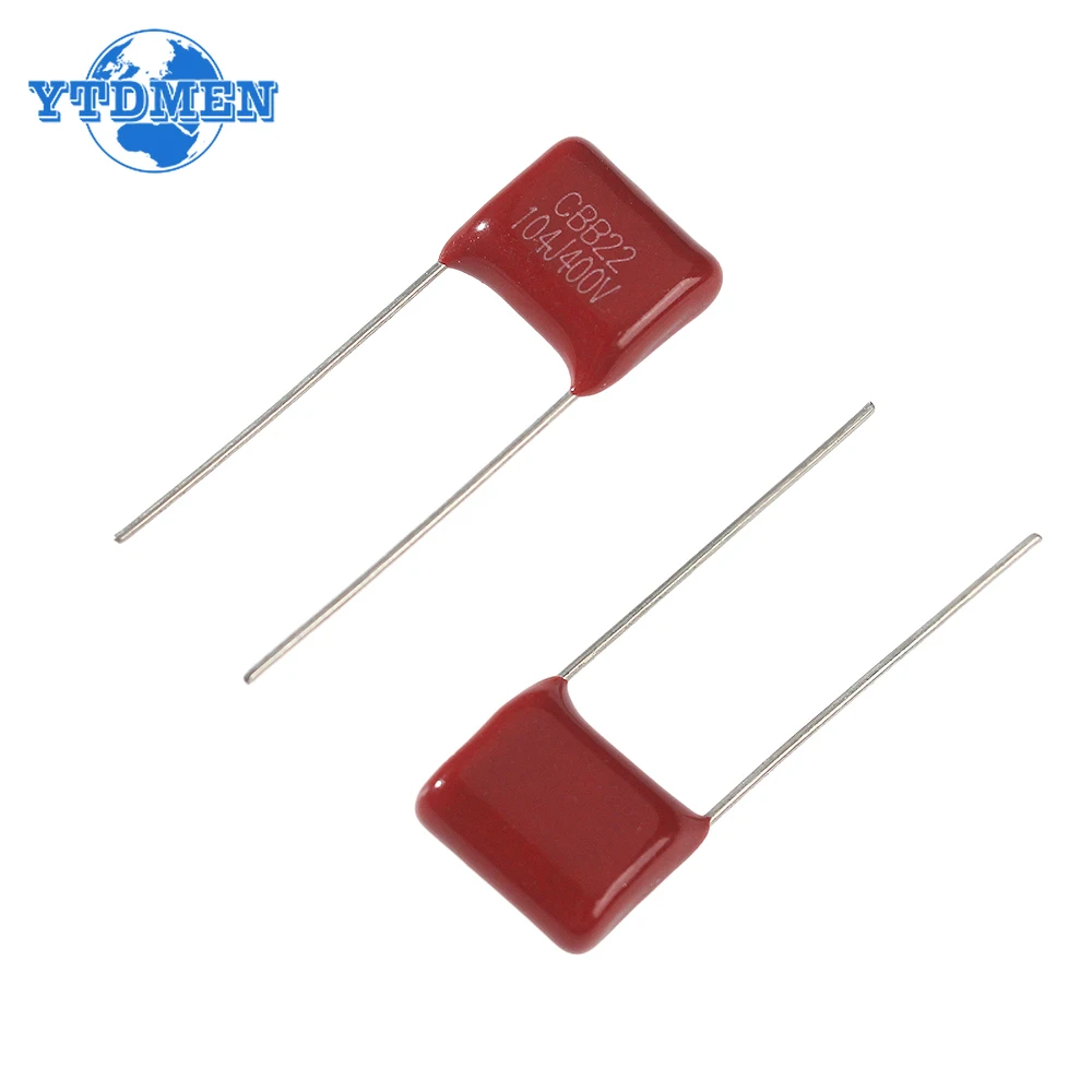 40PCS CBB Capacitors 400V Polypropylene Film Capacitor 104J 334J 474J 104J P10mm P15mm 0.22uF 0.1uF 0.33uF 0.47uf