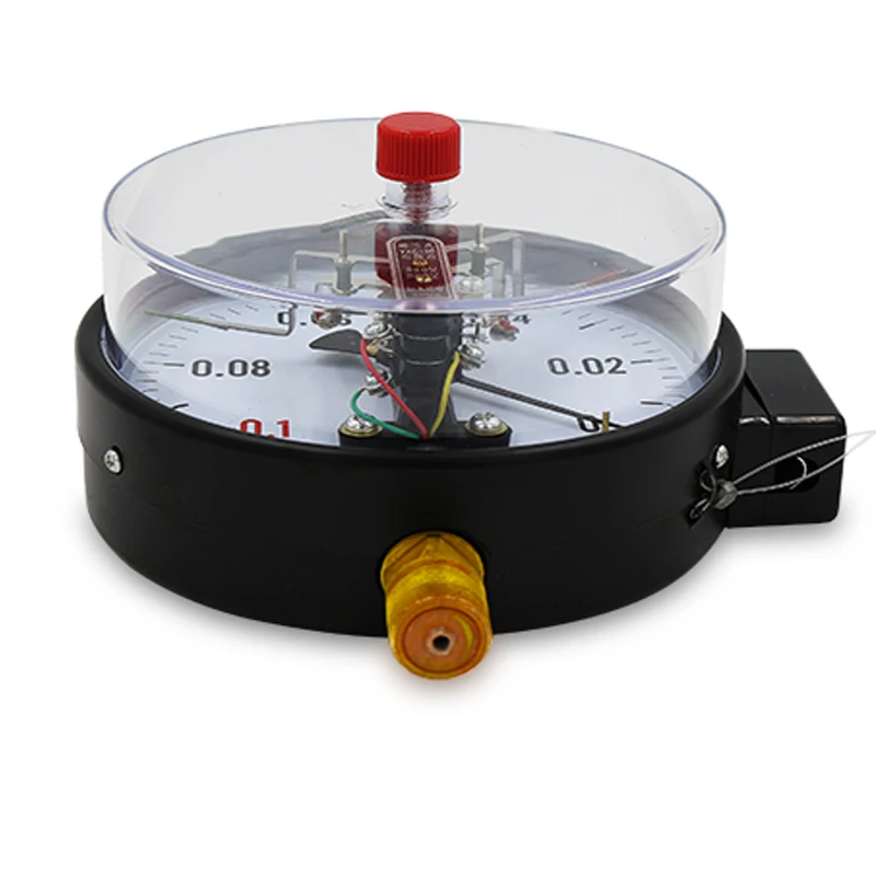 100mm Diameter Electric Contact Pressure Gauge 0-1.6MPa 25Mpa -0.1-0 Vacuum Pressure Controller 10VA Pressure Switch Control