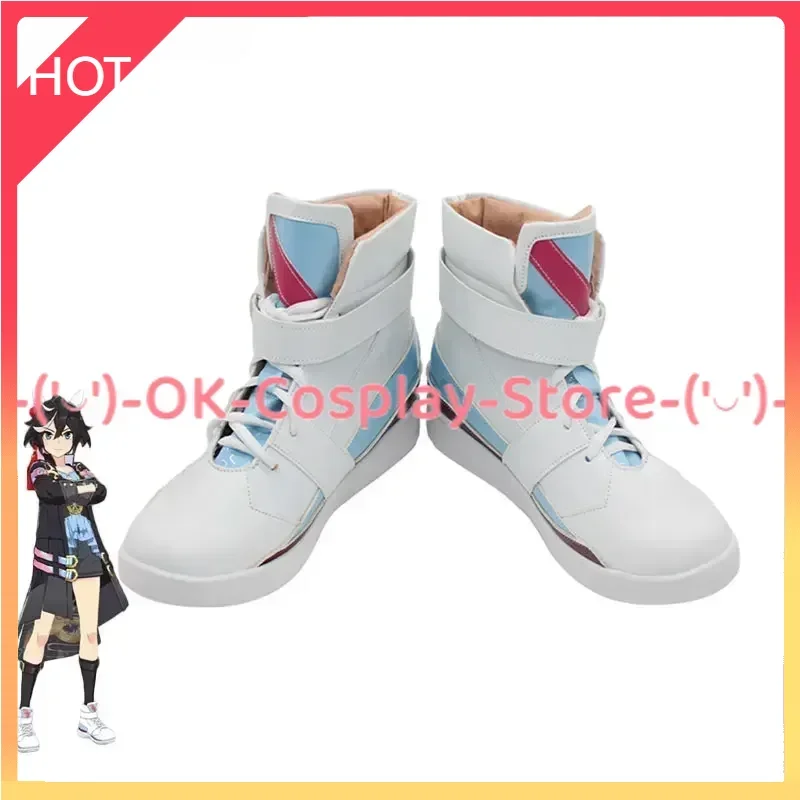 

Game Pretty Derby Katsuragi Ace Cosplay Shoes Halloween Carnival Boots Cosplay Prop Anime PU Leather Shoes Custom Made