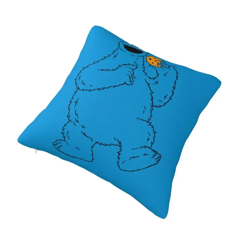 Custom Cookie Monster Elmo Pillow Case Sesame Street Nordic Cushion Cover Soft Pillowcase