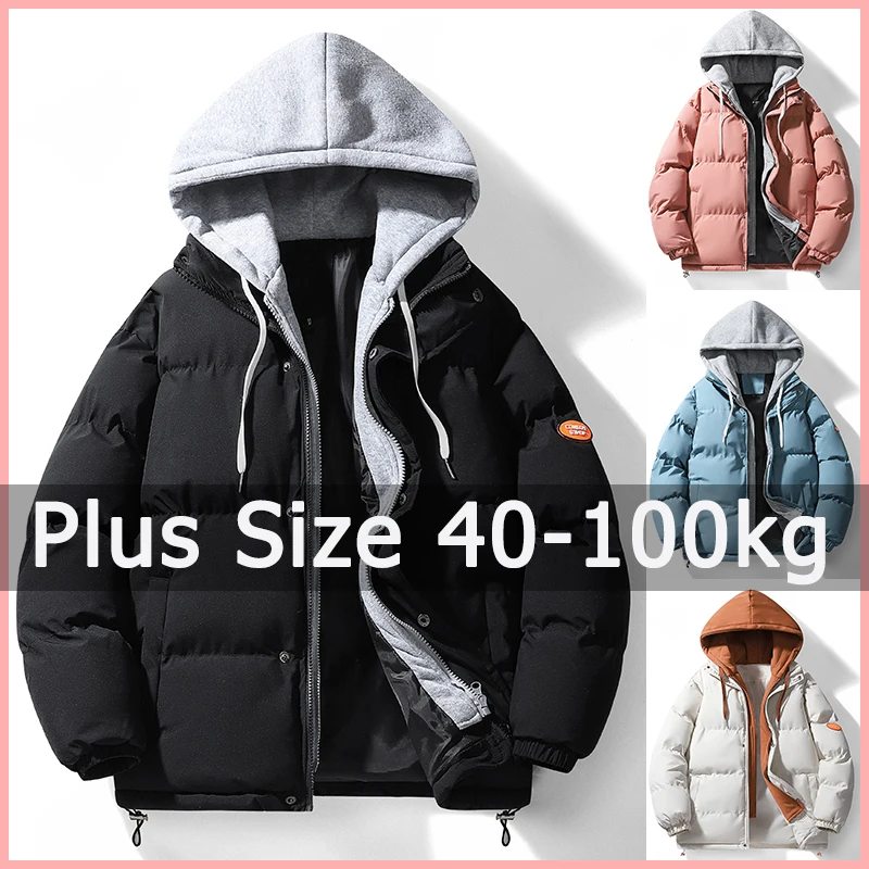 Women Plus Size Coat 40-100kg Cotton Hooded Jacket 4XL 5XL Thick Warm Overcoat Plus Size Women Clothing Roupas Femininas Casacos