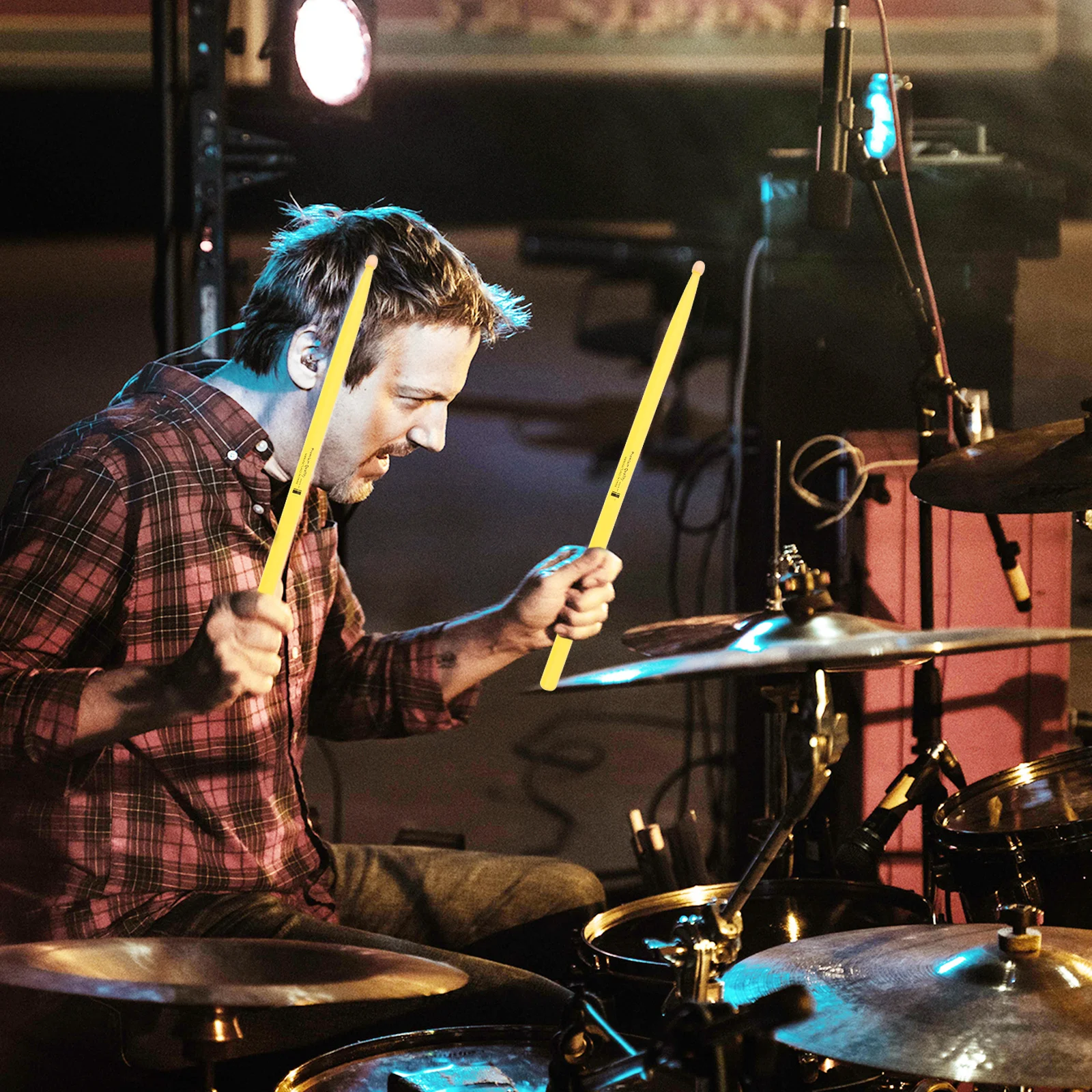 زوجان من أعواد طبلة القيقب عالية الجودة، سطح أملس، متين وخفيف الوزن، سهل الحمل، مناسب لجميع أنواع أنماط الطبل #1