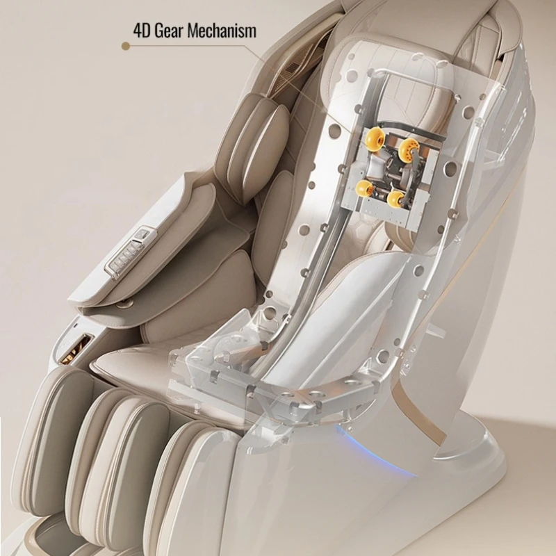 Zero Gravity Home Massage Chair Electric Heating Recline Full Body Intelligent Shiatsu Luxury Sofa with Bluetooth Music Speaker