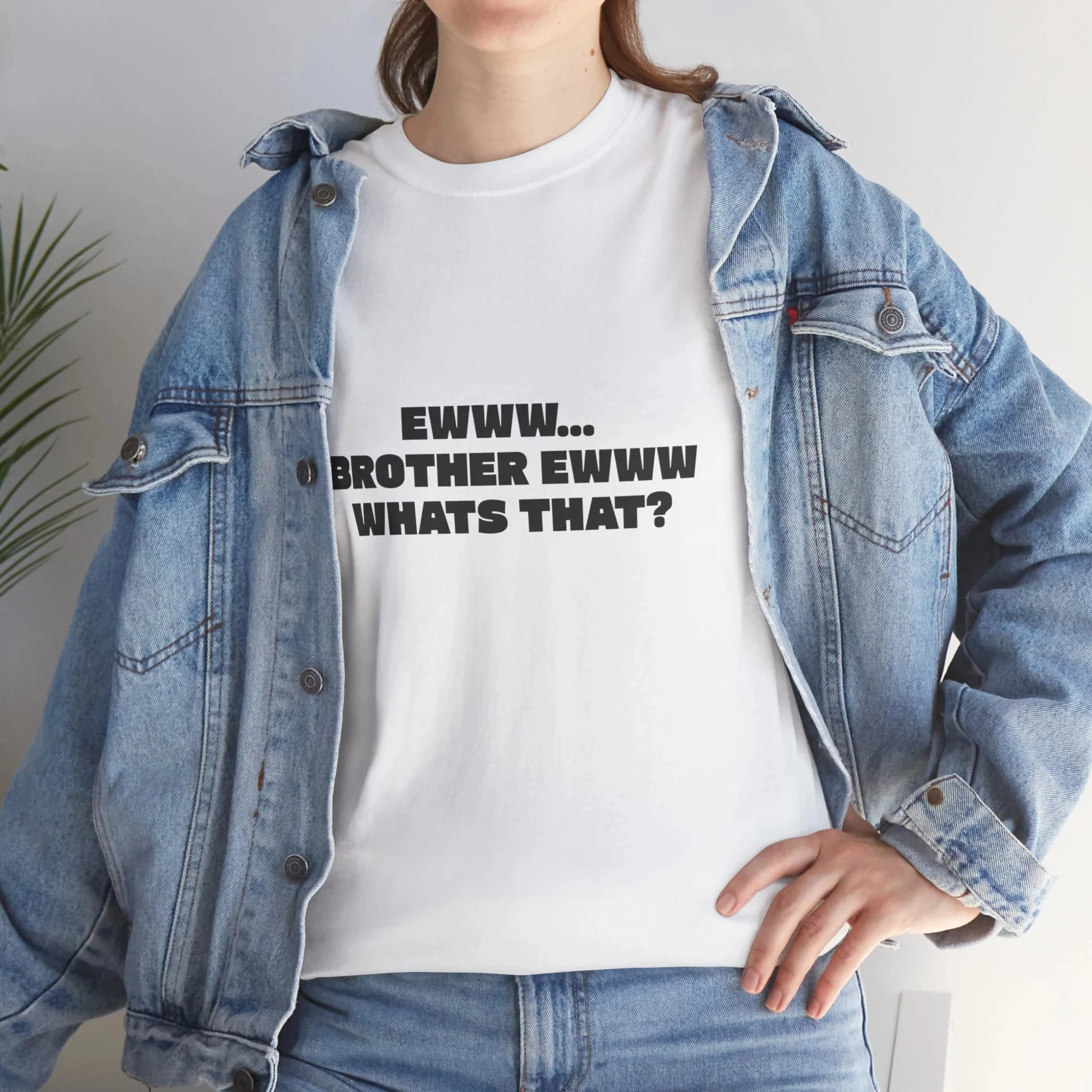 

Женская футболка Brother Ewww Whats That Funny со слоганом, новая модная летняя уличная простая женская рубашка, модная повседневная Праздничная футболка для девочек