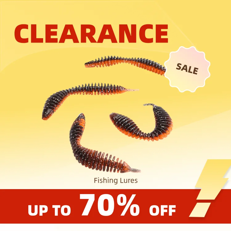 Clearance_Spiker Worm Bait at 5cm 7cm Soft Lures for Perch Bass Fishing Lure TPE TPR Floating Drop Rig Soft Bait UV Glow Worm Ba