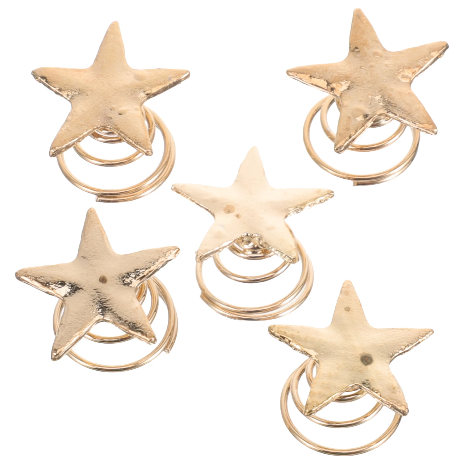 

5Pcs Star Hairpins Spiral Design Lightweight Hair Accessories for Wedding Party Plum Blossom Bridal Hair Clips