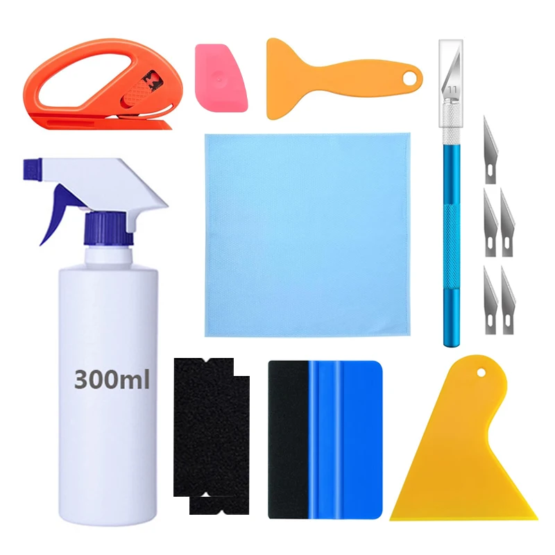 15/12Pcs Auto Fenster Tönung Anwendung Tools Kit Vinyl Rakel Film Schaber Fahrzeug Glas Schutz Film Installation Wrap werkzeug