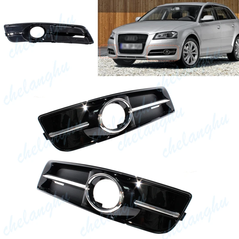 

Рамка противотуманной фары бампера для Audi A3 2009 2010 2011 2012 2013, крышка противотуманной фары, решетка, автомобильный аксессуар 8P0807682JT94 8P0807681AAT94