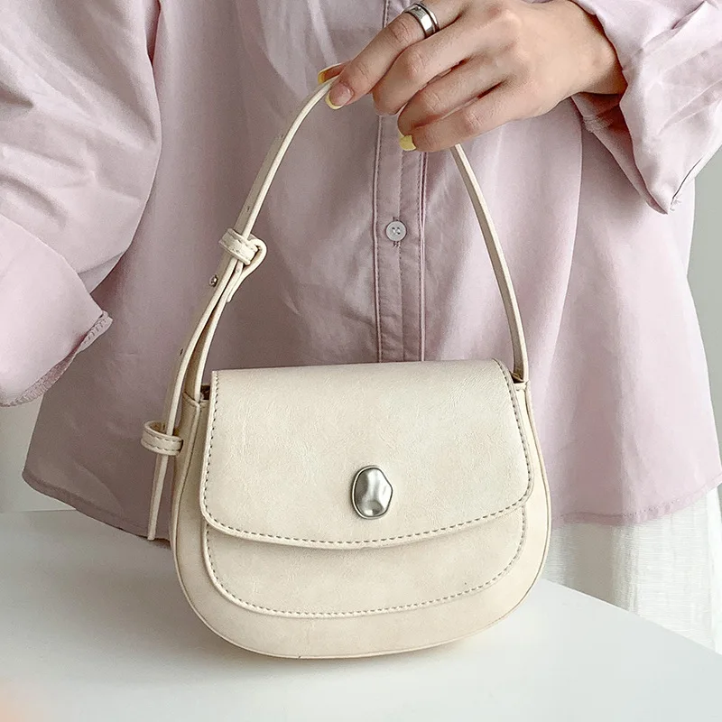 Underarm High-End Saddle Single Shoulder Crossbody Bag, Versatile Women's Instagram, Niche Handbag top-handle bags