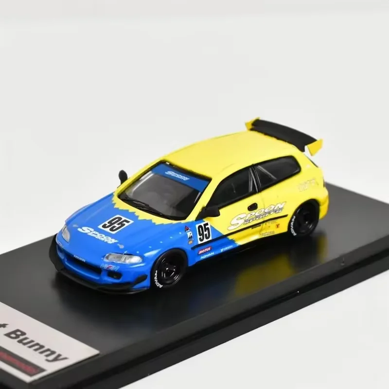 

One model 1/64 Honda Civic EG6 Pandem Rocket Bunny Type R “SPOON” Model Car For Collection NeW