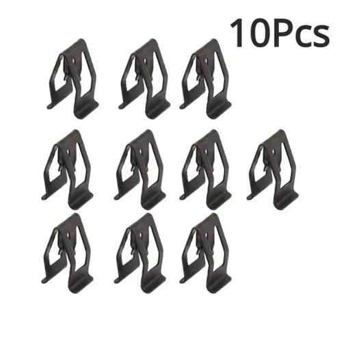 10 Uds. De Clip de remache de sujeción Universal para coche, consola Interior delantera de coche, embellecedor de tablero, retenedor de Metal, accesorios de Interior de coche