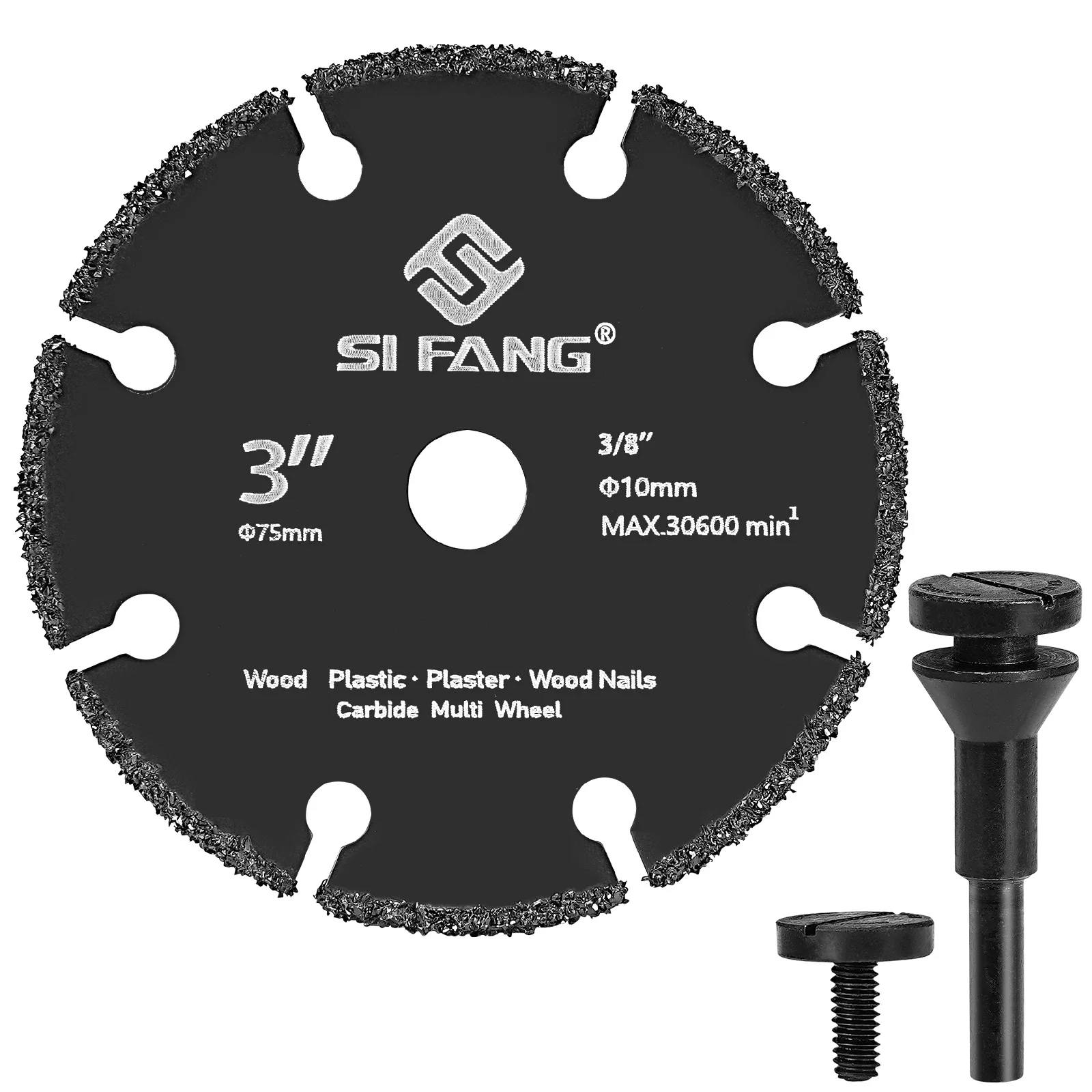 SI FANG 3 Inch Saw Disc Multitool Wood Cutter Angle Grinder For Wood Carbide Saw Blades Cutting Disk Cutting Wood with Mandrel