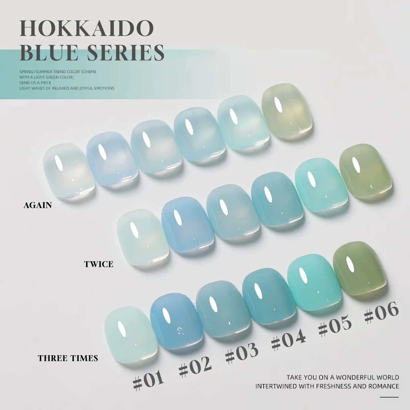 

MIANEL 1pcs 12ML Summer Nails New Japanese Mint Mambo Series Gel Nail Polish Green Blue Series Nail Polish Nail Supplies