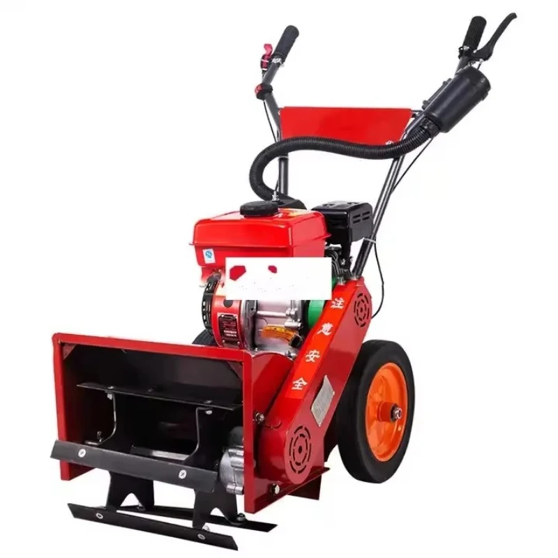 

Small multifunctional micro-tiller lawn mower loose trencher 170 gasoline hoe rotary tiller