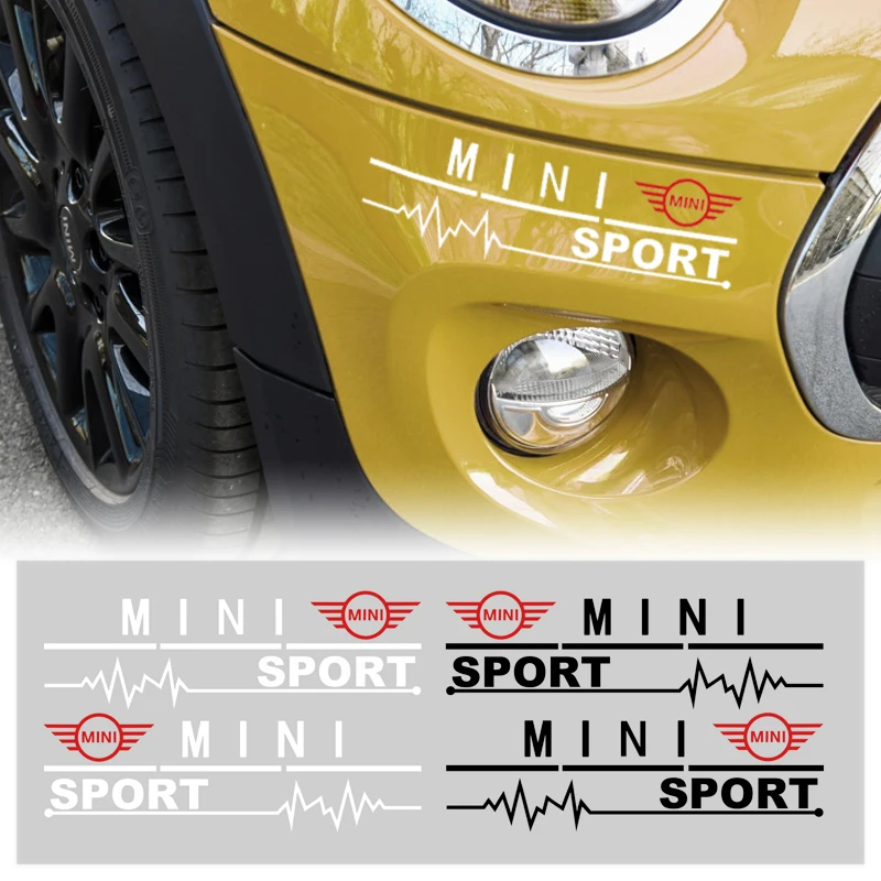 For Mini Cooper One S JCW Countryman R55 R56 F56 F55 R57 R58 R60 2pcs Vinyl Car Stickers Auto Side Rear View Mirror Decor Decal