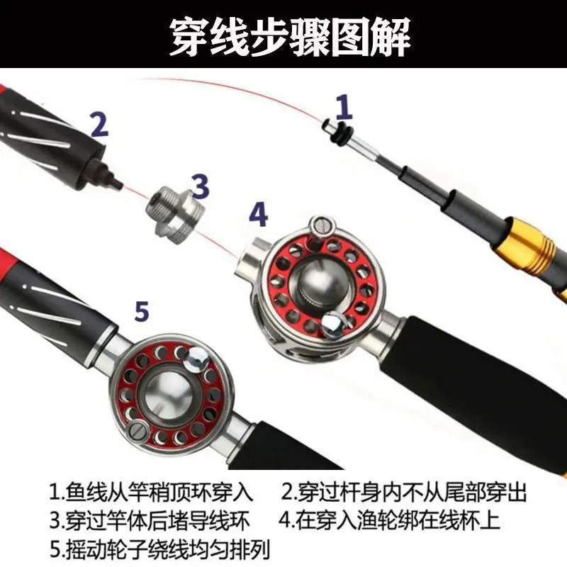 

Fishing Rod Five Positioning Innerline Medium Pass Rod Fishing Rod Hard Light Big Thing28Grain Adjustment Throw
