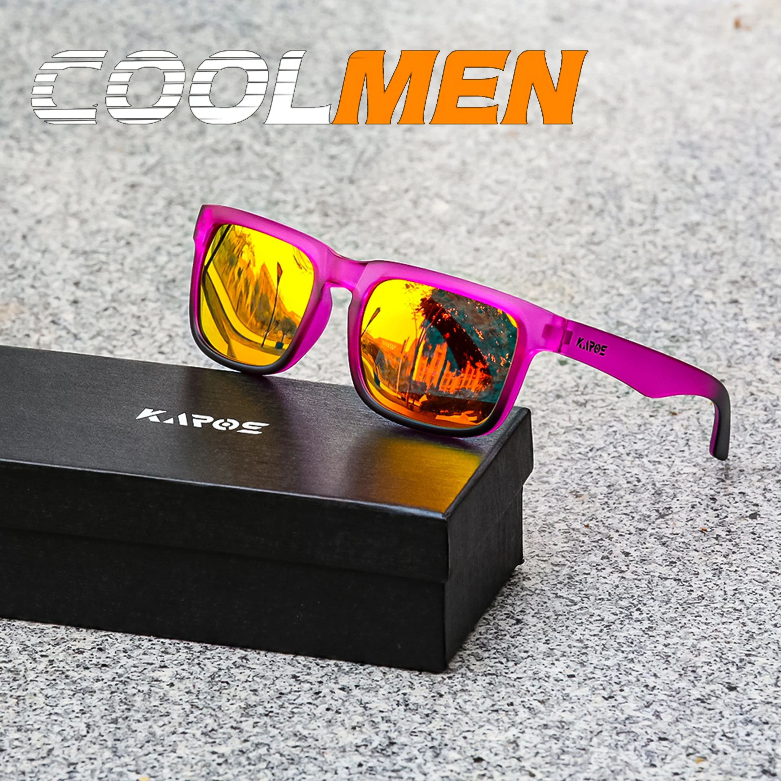 

COOLMEN Lightweight TAC Polarized Sunglasses for Fishing Travel Men Women Sun Glasses Eyewear Accessory Comfort Fit With Box
