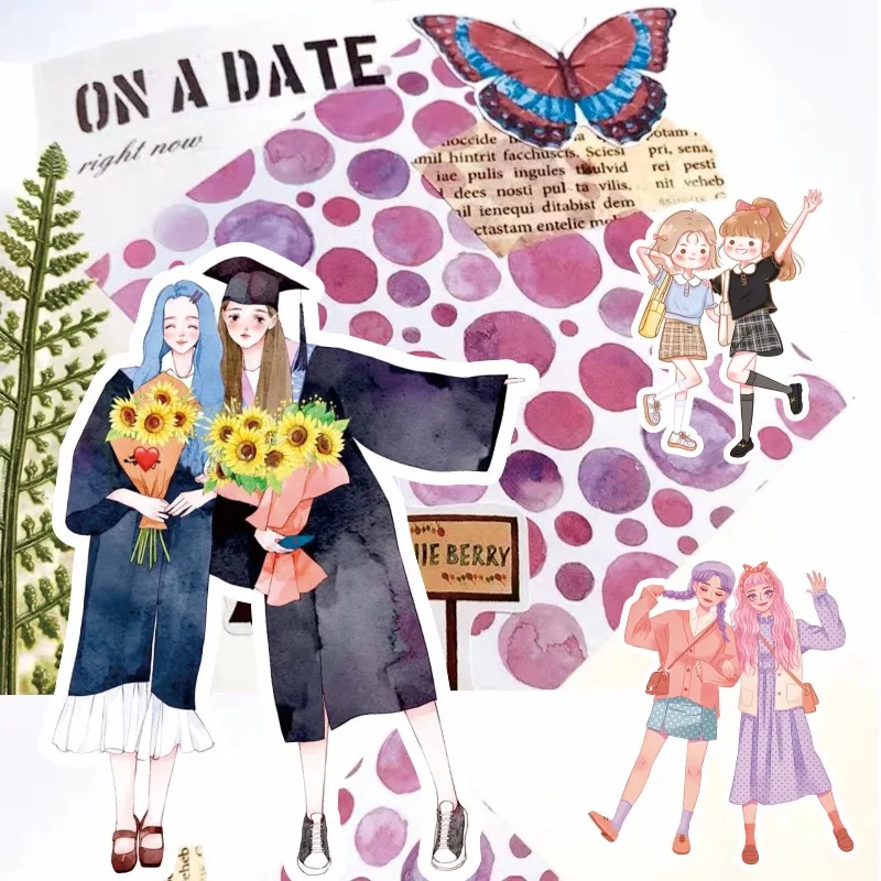 52 pegatinas decorativas para garabatos creativos con personalidad de dibujos animados de mis amigos y yo