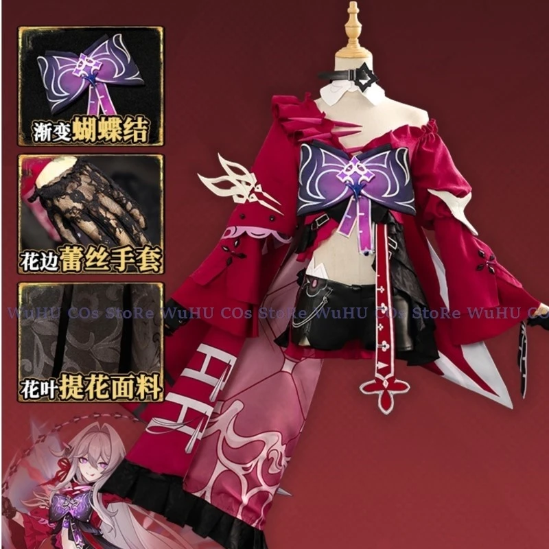 เกม honkai ชุดคอสเพลย์ผู้หญิงหวานๆแฟชั่น3rd ผลกระทบ Thelema ชุดเครื่องแบบน่ารักวิกรองเท้าผู้หญิงฮาโลวีนปาร์ตี้ชุดสวมบทบาท