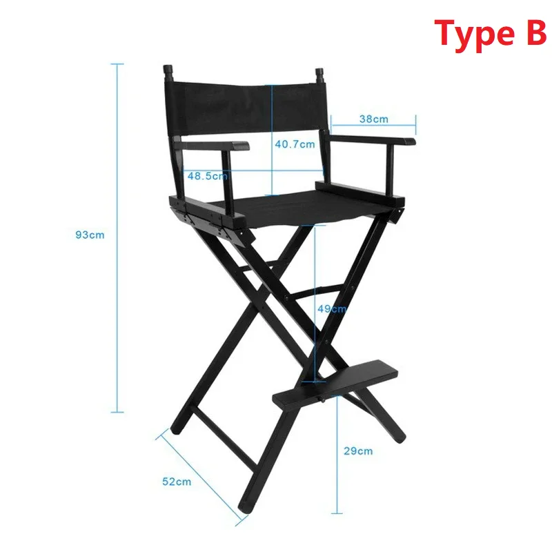 Selens Lightweight Artist Director Chair Foldable Solid Wood Director Chair Portable Home Outdoor Furniture Canvas Makeup Chair